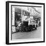 1958 Bedford CA Van Delivering the Evening Standard, London, 1958-null-Framed Photographic Print