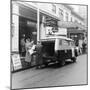 1958 Bedford CA Van Delivering the Evening Standard, London, 1958-null-Mounted Photographic Print