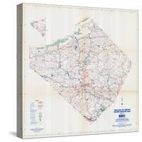 1958, Berks County Map, Pennsylvania, United States-null-Stretched Canvas