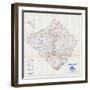 1958, Berks County Map, Pennsylvania, United States-null-Framed Giclee Print