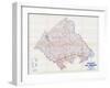 1958, Bucks and Montgomery Counties Map, Pennsylvania, United States-null-Framed Giclee Print