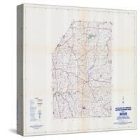 1958, Butler County Map, Pennsylvania, United States-null-Stretched Canvas