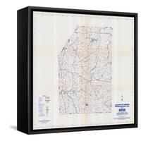 1958, Butler County Map, Pennsylvania, United States-null-Framed Stretched Canvas