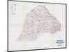 1958, Chester and Delaware Counties Map, Pennsylvania, United States-null-Mounted Giclee Print