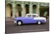 1958 Chevrolet Nomad. Collectible, vintage cars along Havana's old city center.-Emily M Wilson-Stretched Canvas