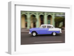 1958 Chevrolet Nomad. Collectible, vintage cars along Havana's old city center.-Emily M Wilson-Framed Photographic Print