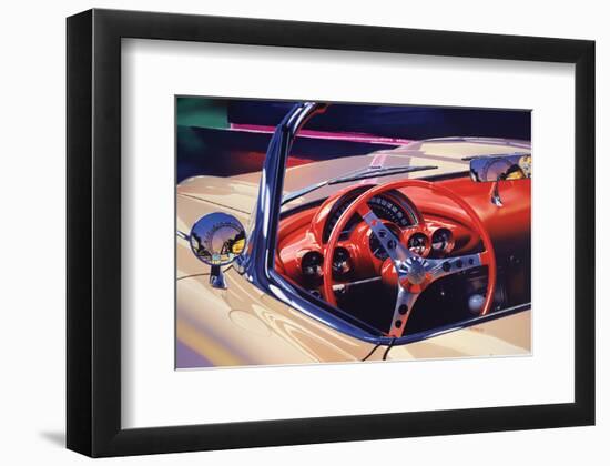 1958 Corvette-Graham Reynolds-Framed Art Print