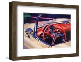 1958 Corvette-Graham Reynolds-Framed Art Print