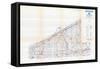 1958, Erie County Map, Pennsylvania, United States-null-Framed Stretched Canvas