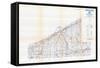 1958, Erie County Map, Pennsylvania, United States-null-Framed Stretched Canvas