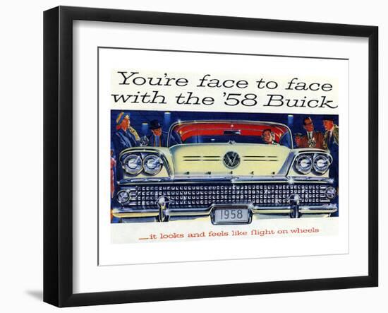 1958 GM Buick-Flight On Wheels-null-Framed Art Print