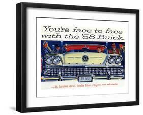 1958 GM Buick-Flight On Wheels-null-Framed Art Print