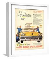 1958 GM Buick - His & Her Car-null-Framed Art Print