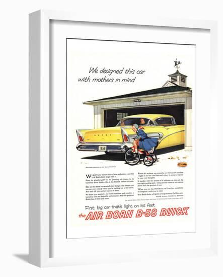 1958 GM Buick- Mothers in Mind-null-Framed Art Print