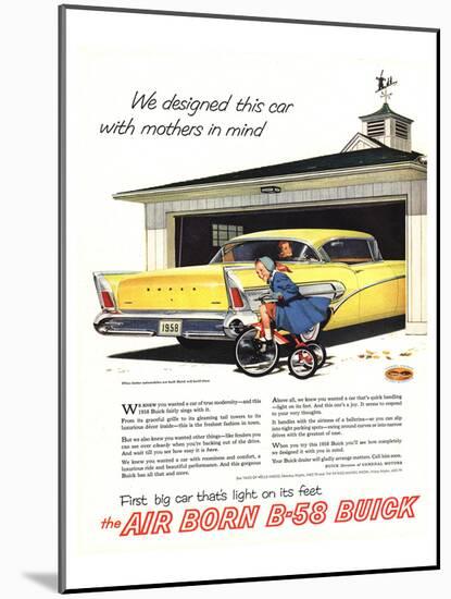 1958 GM Buick- Mothers in Mind-null-Mounted Art Print