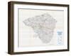 1958, Lancaster County Map, Pennsylvania, United States-null-Framed Giclee Print