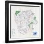 1958, Luzerne County Map, Pennsylvania, United States-null-Framed Giclee Print