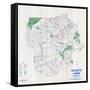 1958, Luzerne County Map, Pennsylvania, United States-null-Framed Stretched Canvas