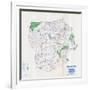 1958, Luzerne County Map, Pennsylvania, United States-null-Framed Giclee Print