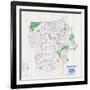 1958, Luzerne County Map, Pennsylvania, United States-null-Framed Giclee Print