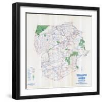 1958, Luzerne County Map, Pennsylvania, United States-null-Framed Giclee Print