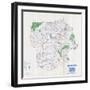 1958, Luzerne County Map, Pennsylvania, United States-null-Framed Giclee Print