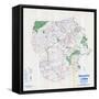 1958, Luzerne County Map, Pennsylvania, United States-null-Framed Stretched Canvas