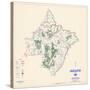 1958, Pike County Map, Pennsylvania, United States-null-Stretched Canvas