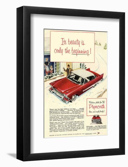 1958 Plymouth - the Beginning-null-Framed Art Print