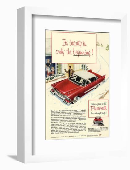 1958 Plymouth - the Beginning-null-Framed Art Print