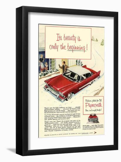 1958 Plymouth - the Beginning-null-Framed Art Print