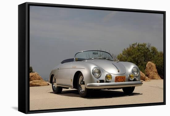 1958 Porsche Speedster 356 1600 Super-S. Clay-Framed Stretched Canvas