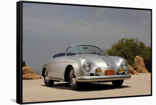 1958 Porsche Speedster 356 1600 Super-S. Clay-Framed Stretched Canvas