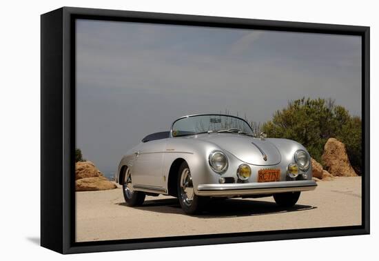 1958 Porsche Speedster 356 1600 Super-S. Clay-Framed Stretched Canvas