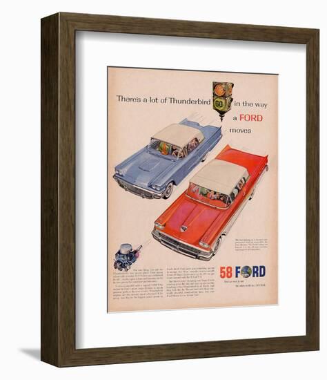 1958 Thunderbird - Go Light-null-Framed Art Print