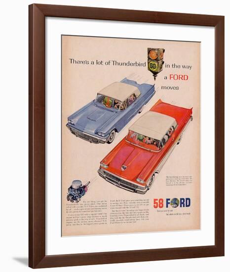 1958 Thunderbird - Go Light-null-Framed Art Print