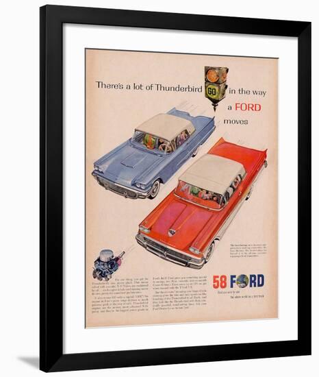 1958 Thunderbird - Go Light-null-Framed Art Print