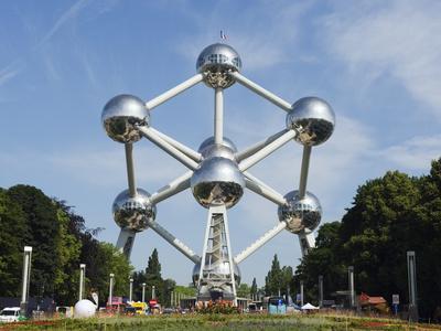 '1958 World Fair, Atomium Model of An Iron Molecule, Brussels, Belgium ...