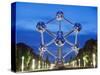 1958 World Fair, Atomium Model of An Iron Molecule, Illuminated at Night, Brussels, Belgium, Europe-Christian Kober-Stretched Canvas