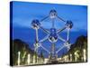 1958 World Fair, Atomium Model of An Iron Molecule, Illuminated at Night, Brussels, Belgium, Europe-Christian Kober-Stretched Canvas