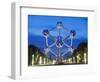 1958 World Fair, Atomium Model of An Iron Molecule, Illuminated at Night, Brussels, Belgium, Europe-Christian Kober-Framed Photographic Print