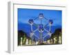 1958 World Fair, Atomium Model of An Iron Molecule, Illuminated at Night, Brussels, Belgium, Europe-Christian Kober-Framed Photographic Print