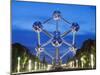 1958 World Fair, Atomium Model of An Iron Molecule, Illuminated at Night, Brussels, Belgium, Europe-Christian Kober-Mounted Photographic Print