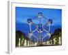 1958 World Fair, Atomium Model of An Iron Molecule, Illuminated at Night, Brussels, Belgium, Europe-Christian Kober-Framed Photographic Print