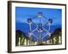 1958 World Fair, Atomium Model of An Iron Molecule, Illuminated at Night, Brussels, Belgium, Europe-Christian Kober-Framed Photographic Print