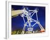 1958 World Fair, Atomium Model of An Iron Molecule, Illuminated at Night, Brussels, Belgium, Europe-Christian Kober-Framed Photographic Print