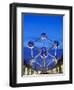 1958 World Fair, Atomium Model of An Iron Molecule, Illuminated at Night, Brussels, Belgium, Europe-Christian Kober-Framed Photographic Print