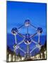 1958 World Fair, Atomium Model of An Iron Molecule, Illuminated at Night, Brussels, Belgium, Europe-Christian Kober-Mounted Photographic Print