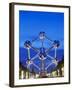 1958 World Fair, Atomium Model of An Iron Molecule, Illuminated at Night, Brussels, Belgium, Europe-Christian Kober-Framed Photographic Print