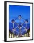 1958 World Fair, Atomium Model of An Iron Molecule, Illuminated at Night, Brussels, Belgium, Europe-Christian Kober-Framed Photographic Print